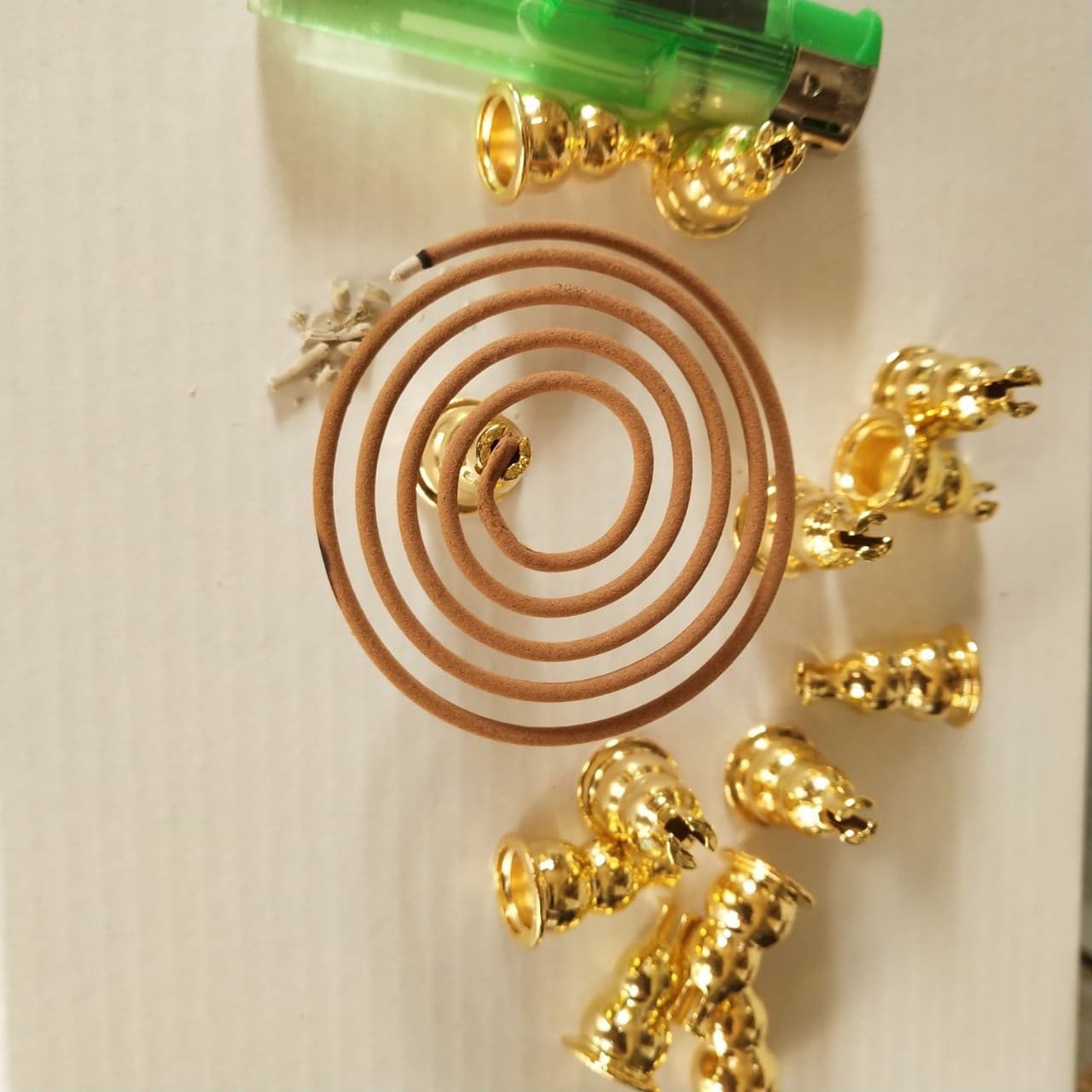 【Direct from Factory】Copper Gourd Incense Holder with Nine Holes, Mini Creative Droplet Incense Stand, Multi-Functional Incense Burner