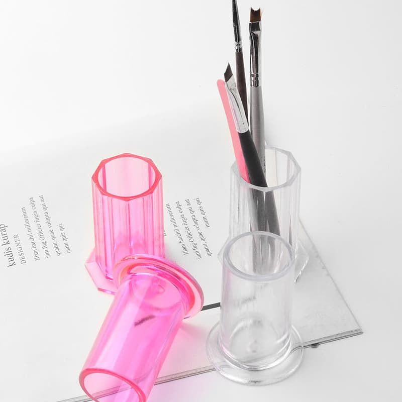 Nail Art Tools Nail Art Pen Holder New Mini Nail Art Storage Finishing Octagonal Pen Holder Round Pen Holder 2 Options