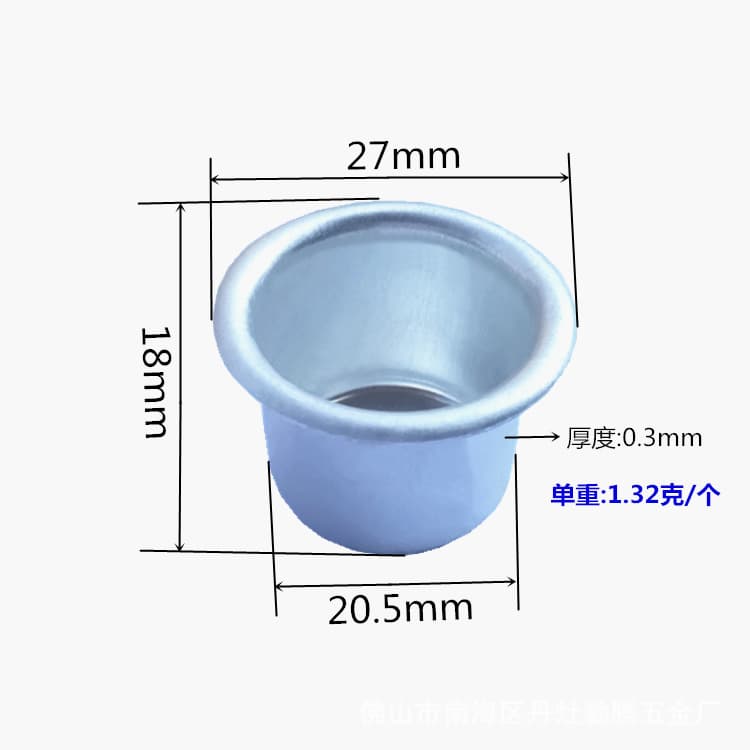 Cross-Border Wholesale Metal Crafts Christmas Candles Aluminum Cups Aromatherapy Natural Metal Candlesticks Candle Cups Simple Ornaments
