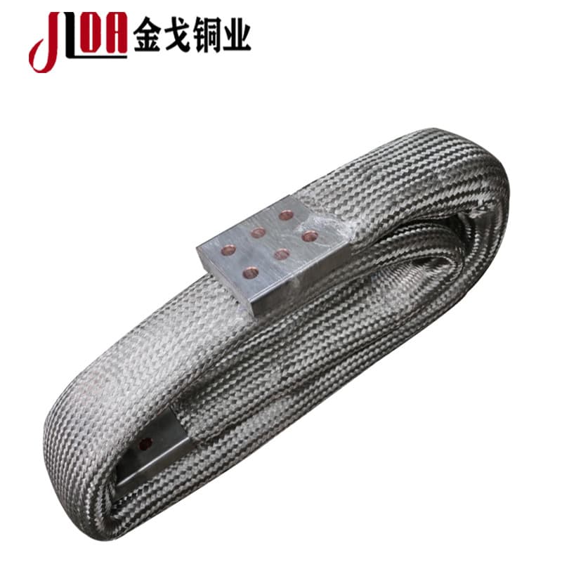 Custom-sized transformer busbar flexible connection, high-current copper busbar flexible connection, copper conductive strip, copper expansion joint.