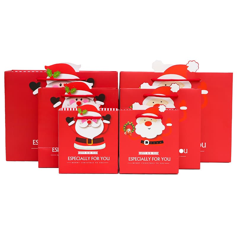 2026 New Christmas Gift Bag Paper Bag Peace Apple Handbag Apple Box Handbag Gift Bag