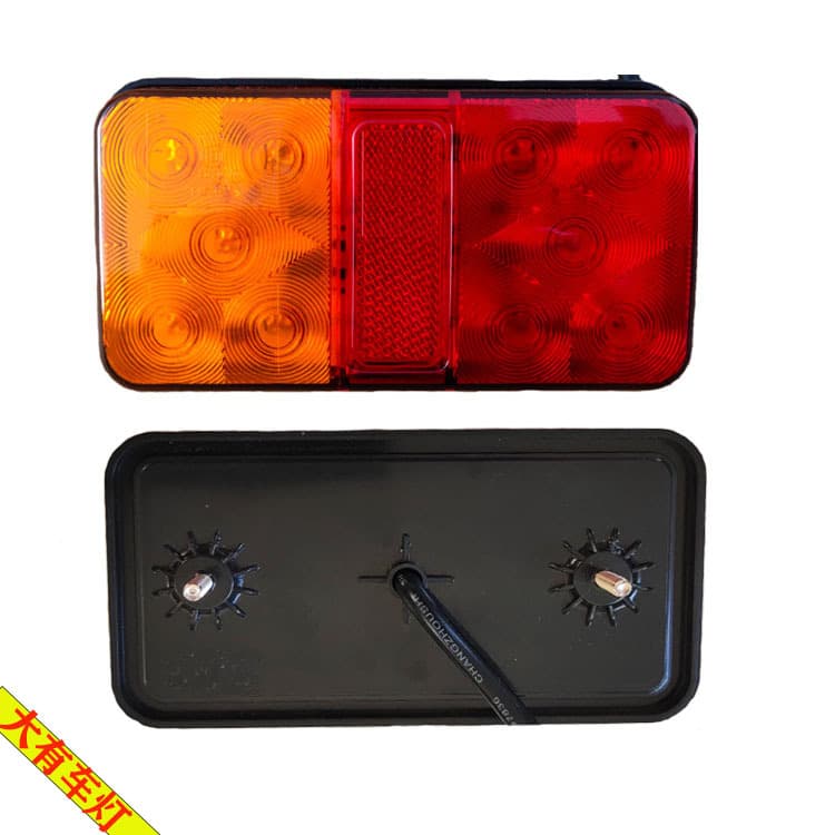 10led Red Yellow Truck Tail Lights 24v Car Rear Tail Lights 12v Trailer Side Signal Vehicle Supplies