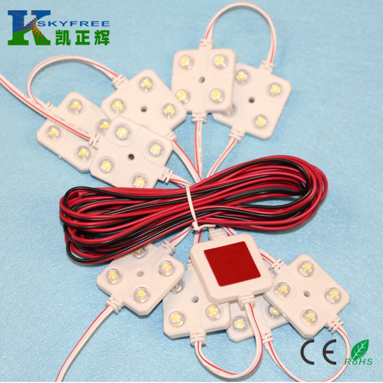 Supply car reading light module low voltage 5050 four-light injection molding module interior reading light