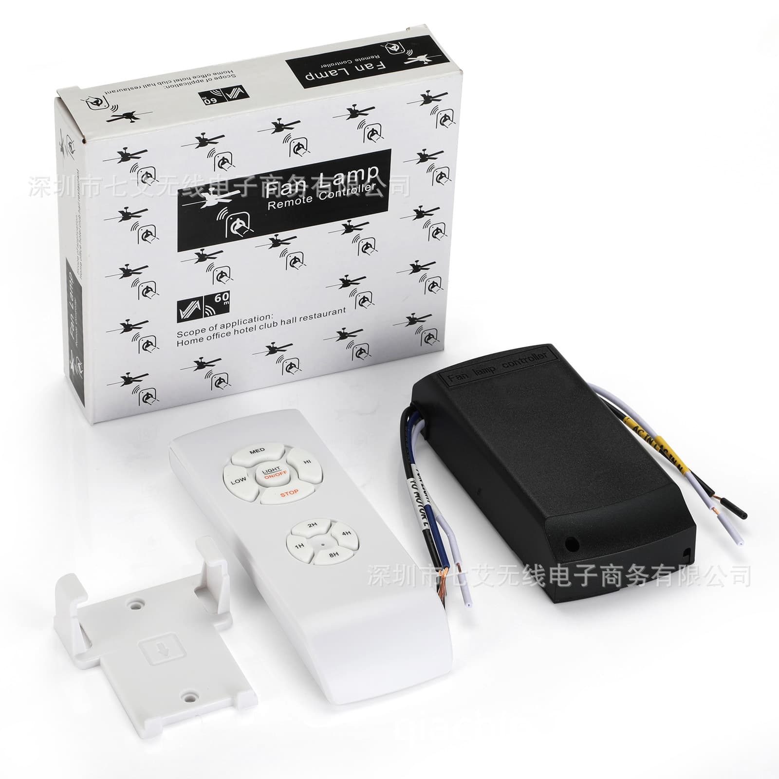 Wireless Remote Control Smart Timer Switch 220V Ceiling Fan Light Remote Controller Universal Receiver Three-Speed Speed Controller