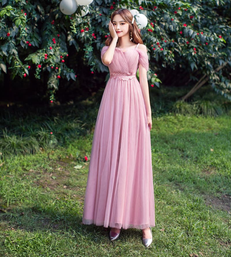 In Stock Bridesmaid Dress 2026 New Style Elegant Bridesmaid Party Sister Dress Long Slim Fit Graduation Choir Gown for Women