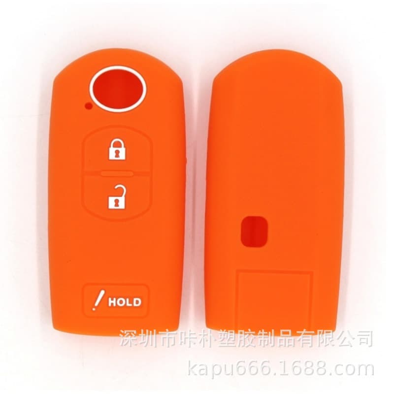 Suitable for Mazda smart remote 3-button car key cover, eco-friendly silicone key cover CX5 CX7 CX9