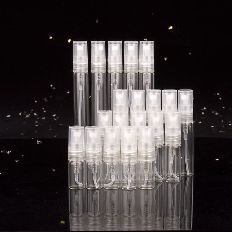 Factory wholesale 2/3/5/10ml perfume sample bottles, trial size portable perfume bottles, empty spray test tubes
