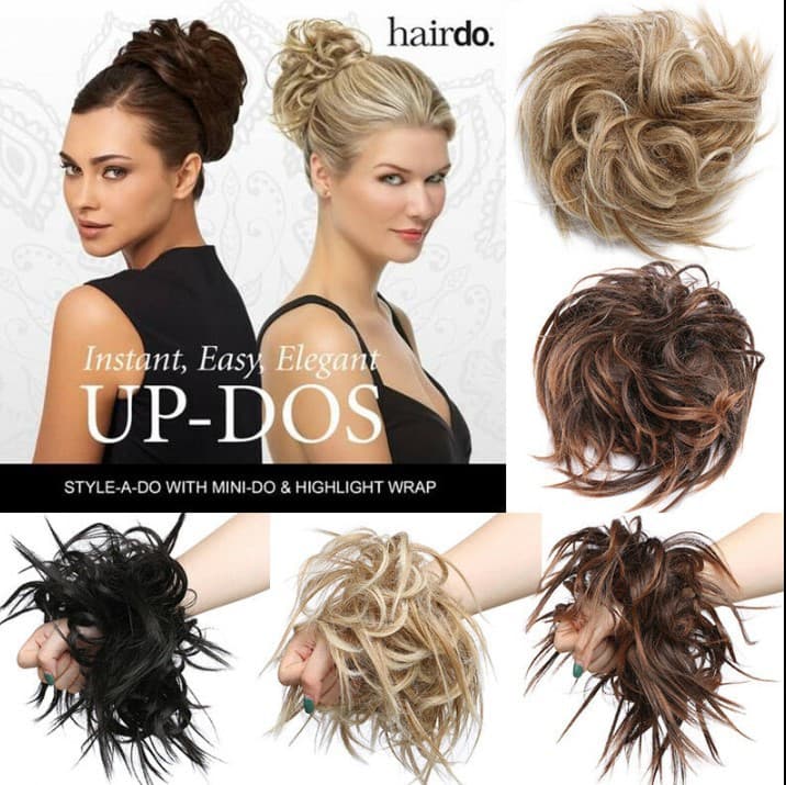 European And American Ladies Fibre Hair Elastic Band Fake Hair Band CockTail Messy Curl Fake Hair Band Fashionable And Simple