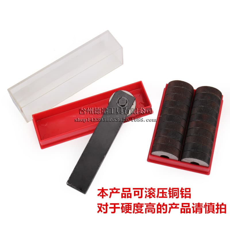 Single-handle, single-wheel straight-knot knurling knife, knurling wheel sizes: 0.8, 1.0, 1.2, 1.5, 1.6, 2.0, 3.0mm, 20mm bar.