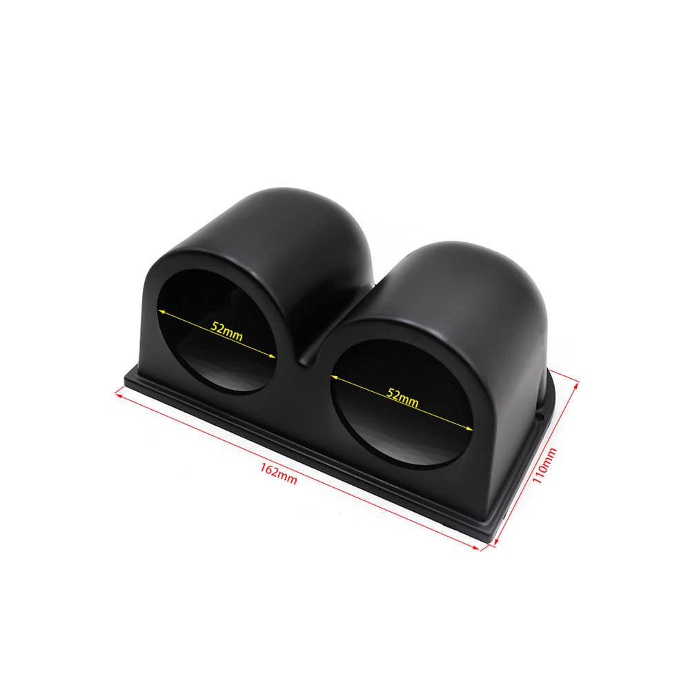 Factory Direct Car Modification Universal Gauge Mount 52MM Black Dual-Hole Gauge Base Multi-Hole Gauge Cover