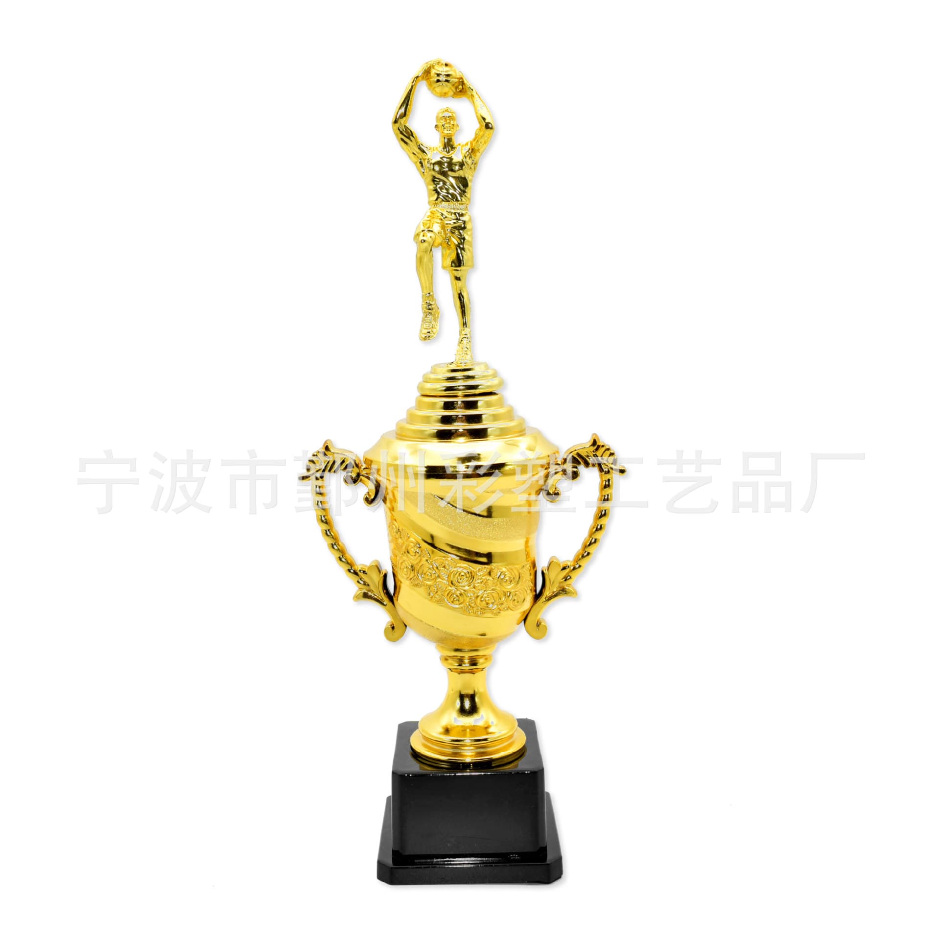 Premium basketball trophy, championship trophy, gold-plated plastic trophy