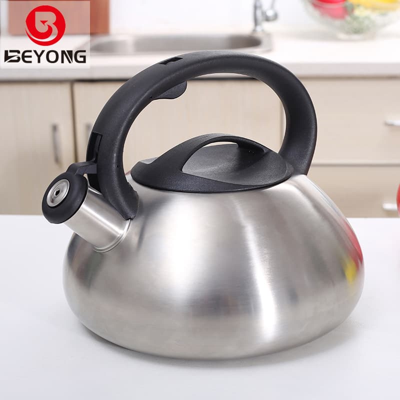 Biyou Stainless Steel Whistling Kettle, European-style Coffee and Tea Brewing Kettle, Cross-border Classic Thickened Design