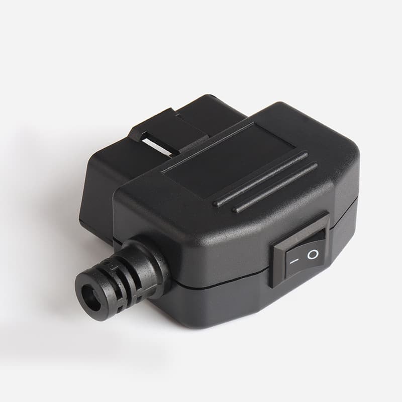 Car OBD2 16-Pin Male Connector OBD Housing with Plug + Shell + SR + Switch + Screws
