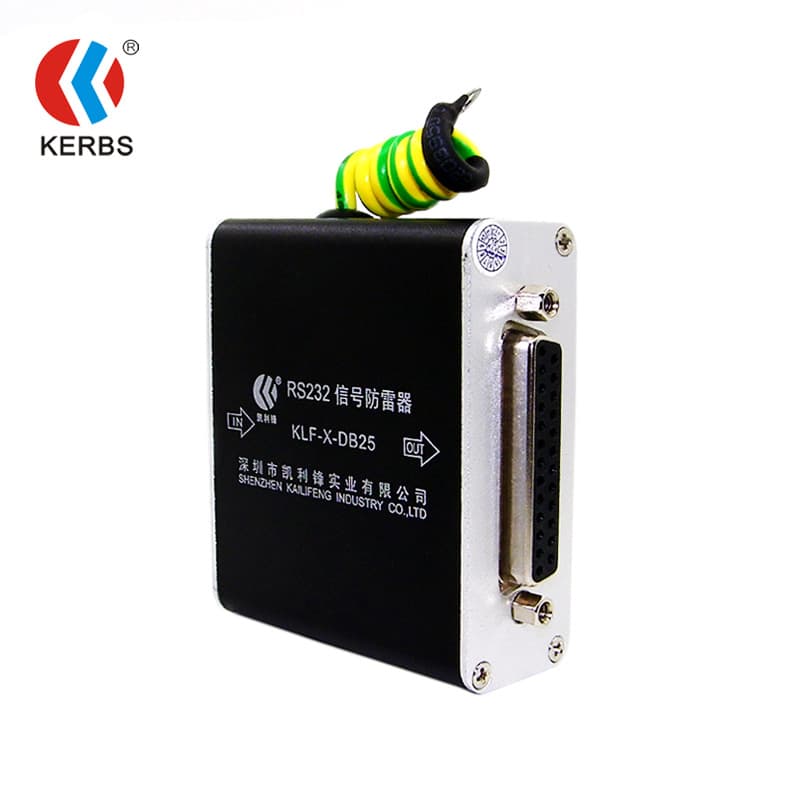 RS232 serial port surge protector direct sales, RS232 surge arrester, computer DB25 head signal protection, SPD Kailifeng