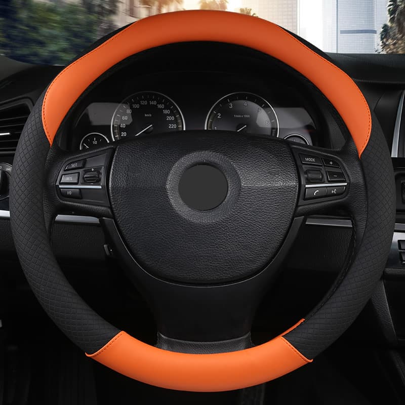 Wholesale HY Shenduo No. 2 car steering wheel cover, new four-season microfiber leather handlebar cover, high-end jewelry interior supplies