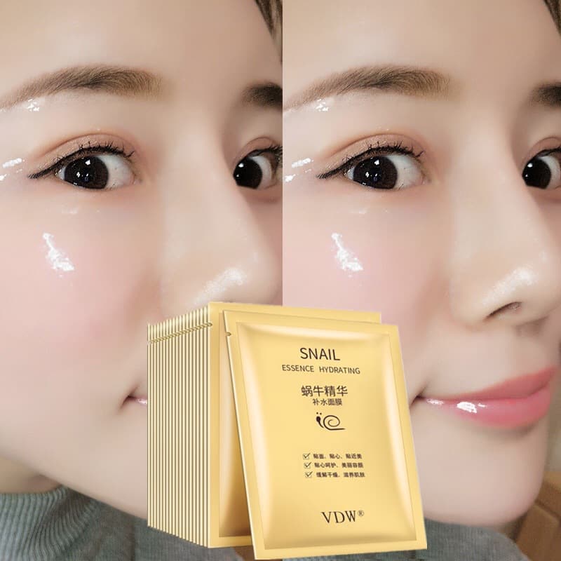 Factory direct sales snail hydrating mask, deep moisturizing and hydrating, shrinking pores, skin care products wholesale
