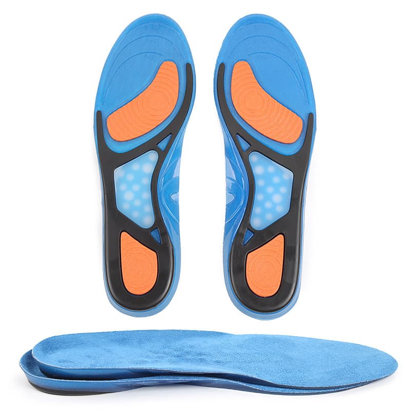 Men's and Women's Sports Insole Velvet Winter Warm Running Basketball Soft TPE Shock Absorption Full Pad Sweat-Absorbing Military Training Insole