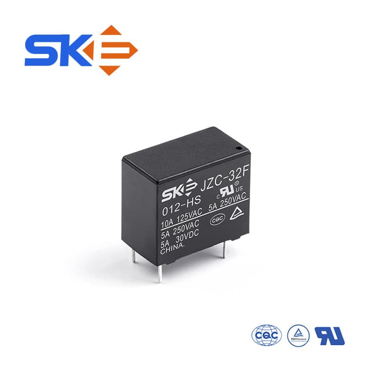 Custom processing of 32F alarm relay 12V small four-pin one set electromagnetic 5A normally open relay