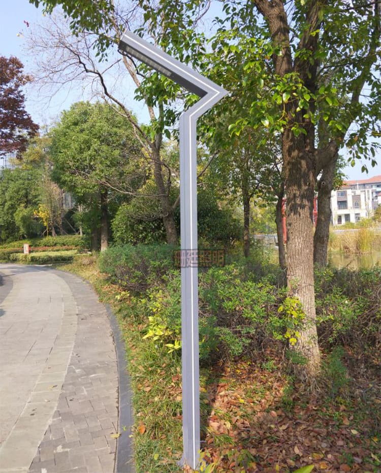 Garden Light 3m Outdoor Waterproof Park LED Aluminum Profile Landscape Light Community Lighting Solar Street Light 7-Shape Light