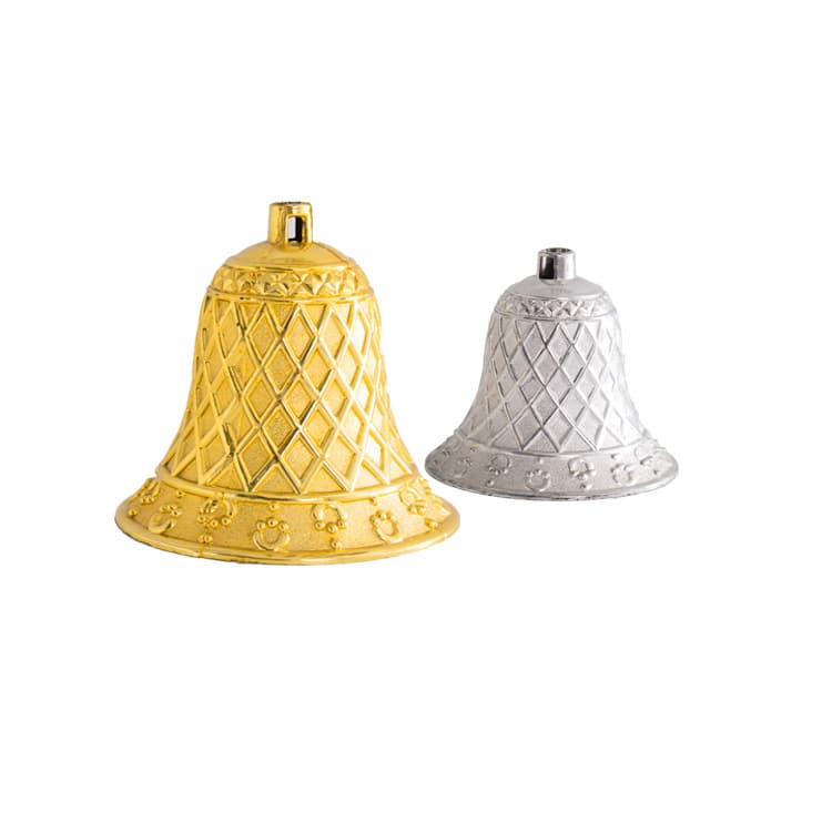 Hot-selling Christmas Decoration Plastic Mesh Bell Accessories Mesh Bell Festive Layout Ornaments Christmas Tree Decorations