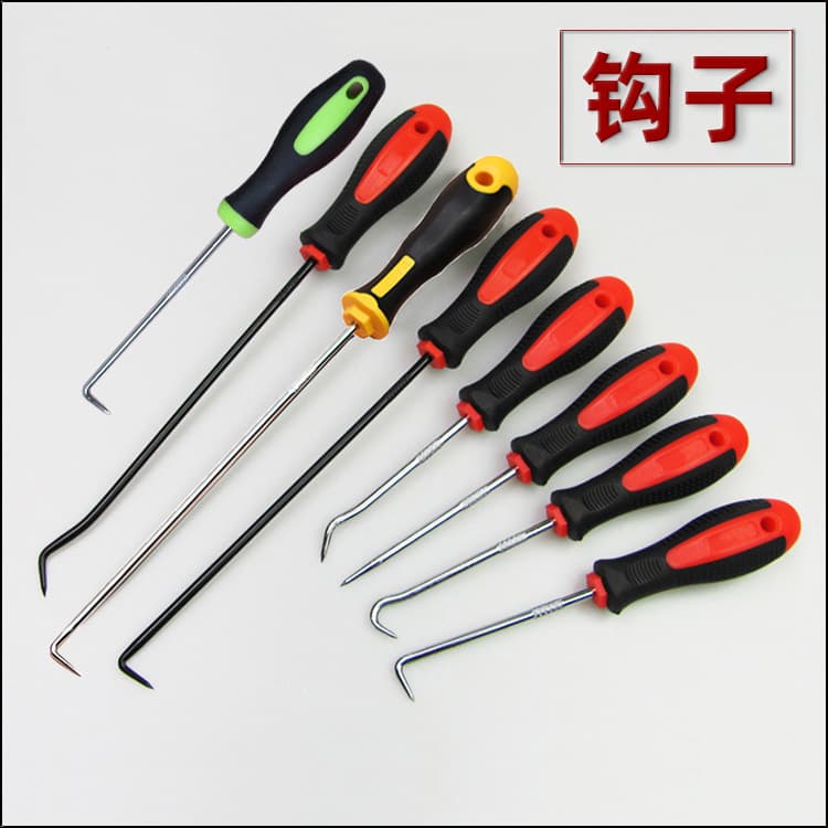 Puller Hook Oil Seal Driver 4-Piece Set Right Angle Hook Screwdriver Toner Refill Automotive Maintenance Tool for Removing O-Rings
