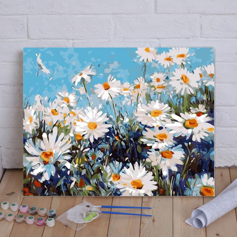 Factory Wholesale DIY Paint by Numbers Multiple Images to Choose 40*50 Living Room Landscape Flower Plant Coloring Handmade Art