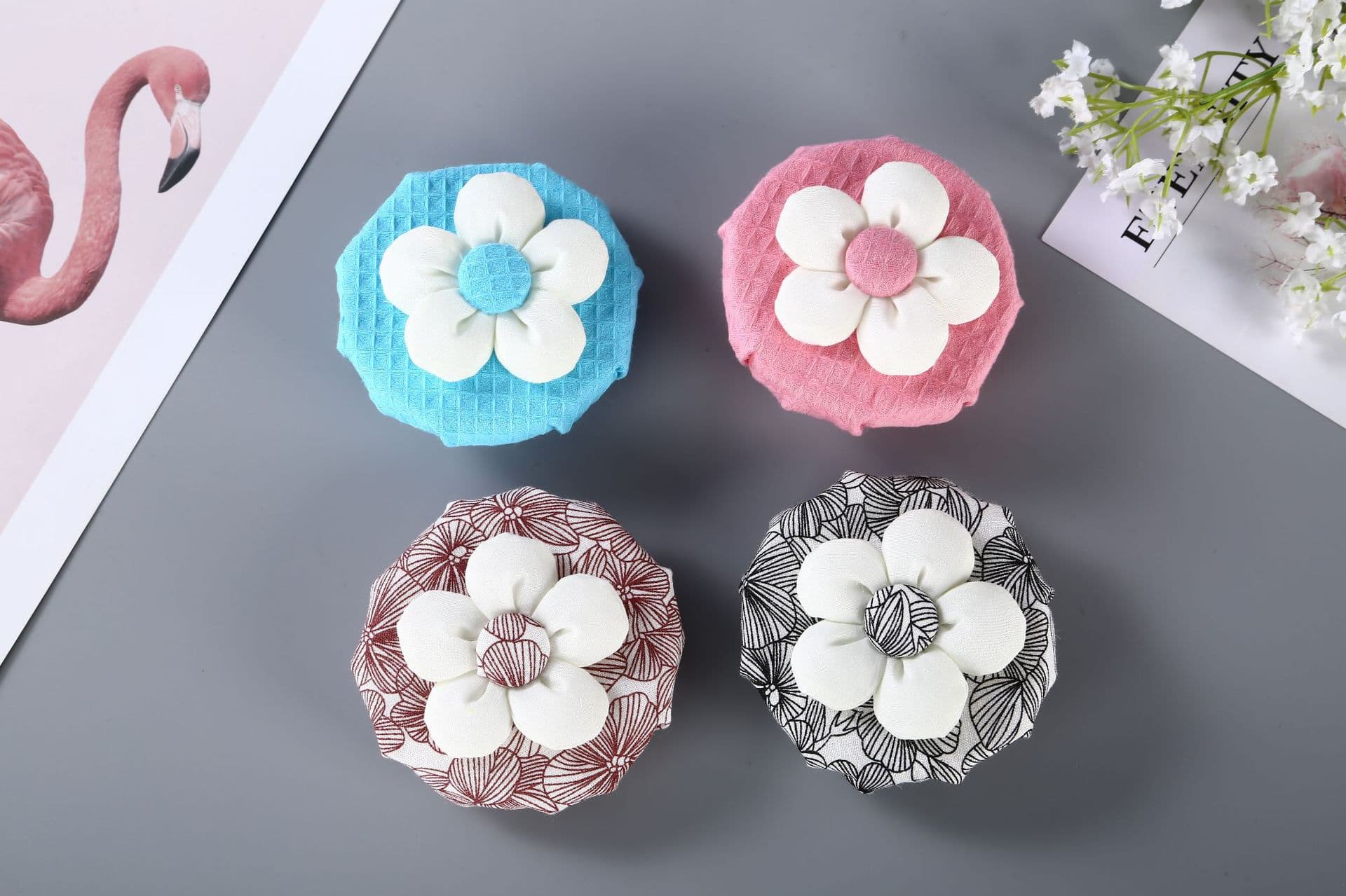 Wholesale supply round door handle home cover cold-proof anti-static Korean quilt cover style suitable for autumn and winter seasons