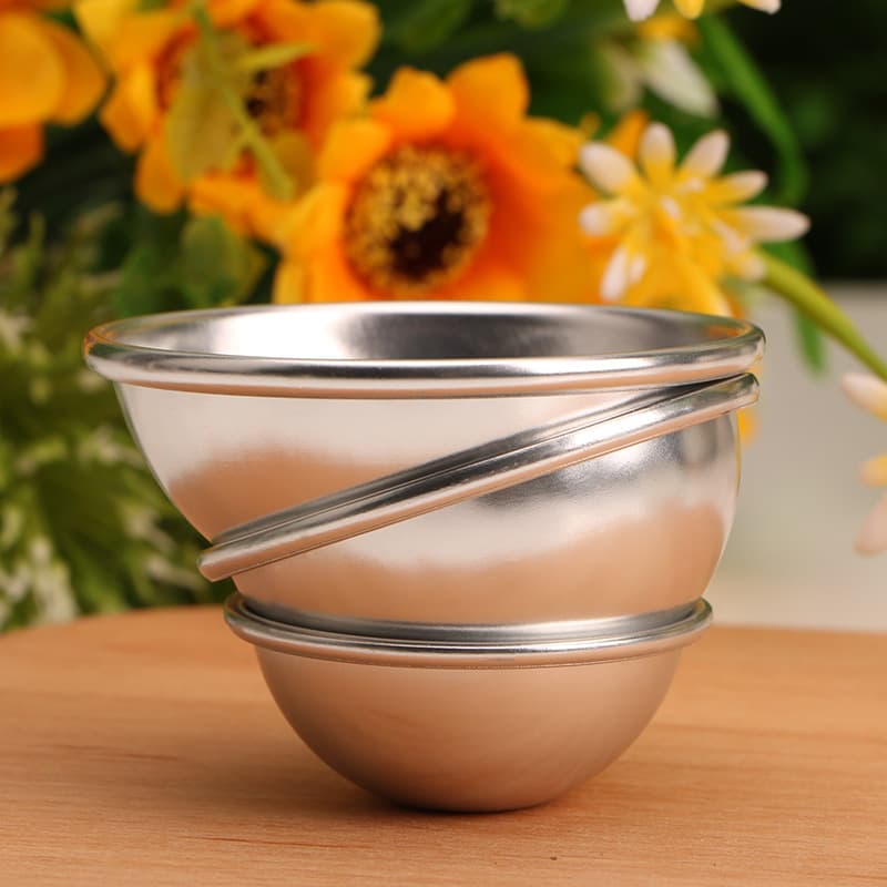 Snow Lady Mold Small Cake Pudding Baking Mold Bath Bomb Mold Shallow Half Circle Anodized Aluminum Cake Pan