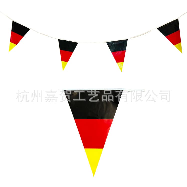 World Cup European Cup Bar Decoration Germany Banner Germany Bunting String Flag Triangle Pennant Hanging Flag
