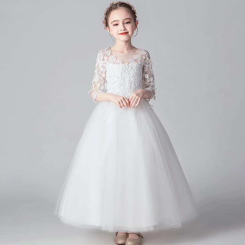 Princess Style Children's Dress Polyester Viscose Summer Spring Seasonal Cute Candy Style Hostess Gown Performance Skirt
