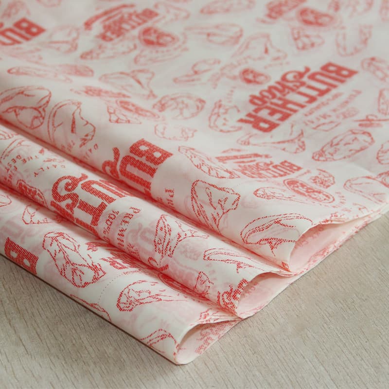 Food packaging paper, food-grade oil and moisture-proof inner lining paper wholesale, custom printing for vegetable, fruit, and food moisture protection.