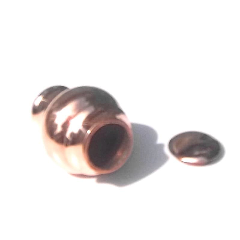 Factory Wholesale Clearance Tibetan Buddhist Supplies Grain Storage Jar Red Copper Vase Small Tibetan Style Height 12cm Storage