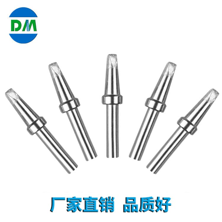 200 Series Horseshoe Tip Soldering Iron Tip D-Shape Lead-Free Tip, Compatible with Quick Soldering Station High-Frequency Copper Soldering Iron Head