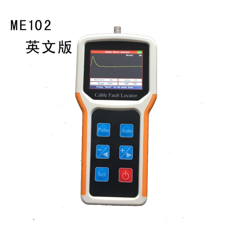 ME108 English TDR Cable Fault Tester Distance Meter Length Break Short Circuit Mixed Line Optical Cable Manufacturer
