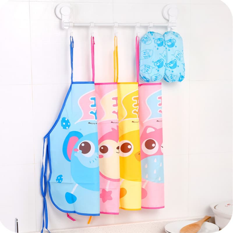 Cartoon children's apron, children's chores bib, baby drawing bib, play bib, waterproof, stain-proof, oil-proof sleeveless smock