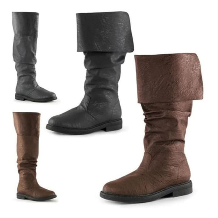 2021 Manufacturer specializing in cross-border trade men's shoes, including knee-high boots, flat boots, retro styles, plus sizes 40-48.