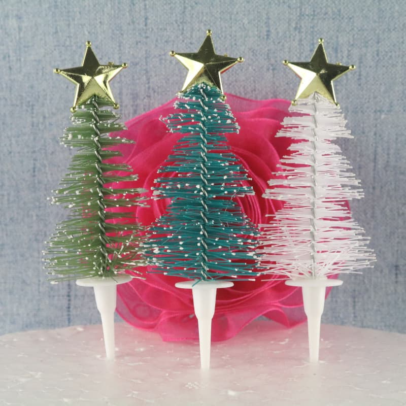New Christmas Cake Decorating Plug-ins Mini Tree Tower Tree 3d Christmas Plug-ins Birthday Cake Decorations