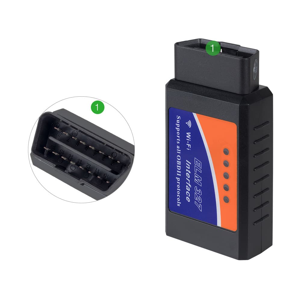 ELM327 WiFi OBD2 Car Diagnostic Scanner for Android and iOS, Domestic Chip, Export English Version