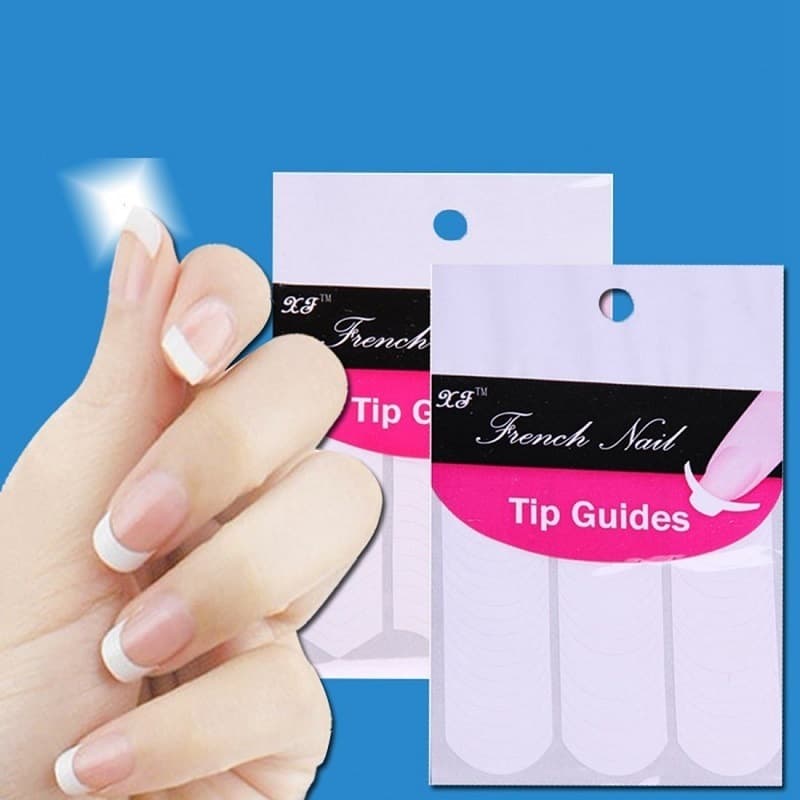 Cross-border Nail Art Supplies Nail Tools French Smile Stickers Nail Stickers 48pcs Nail Decals