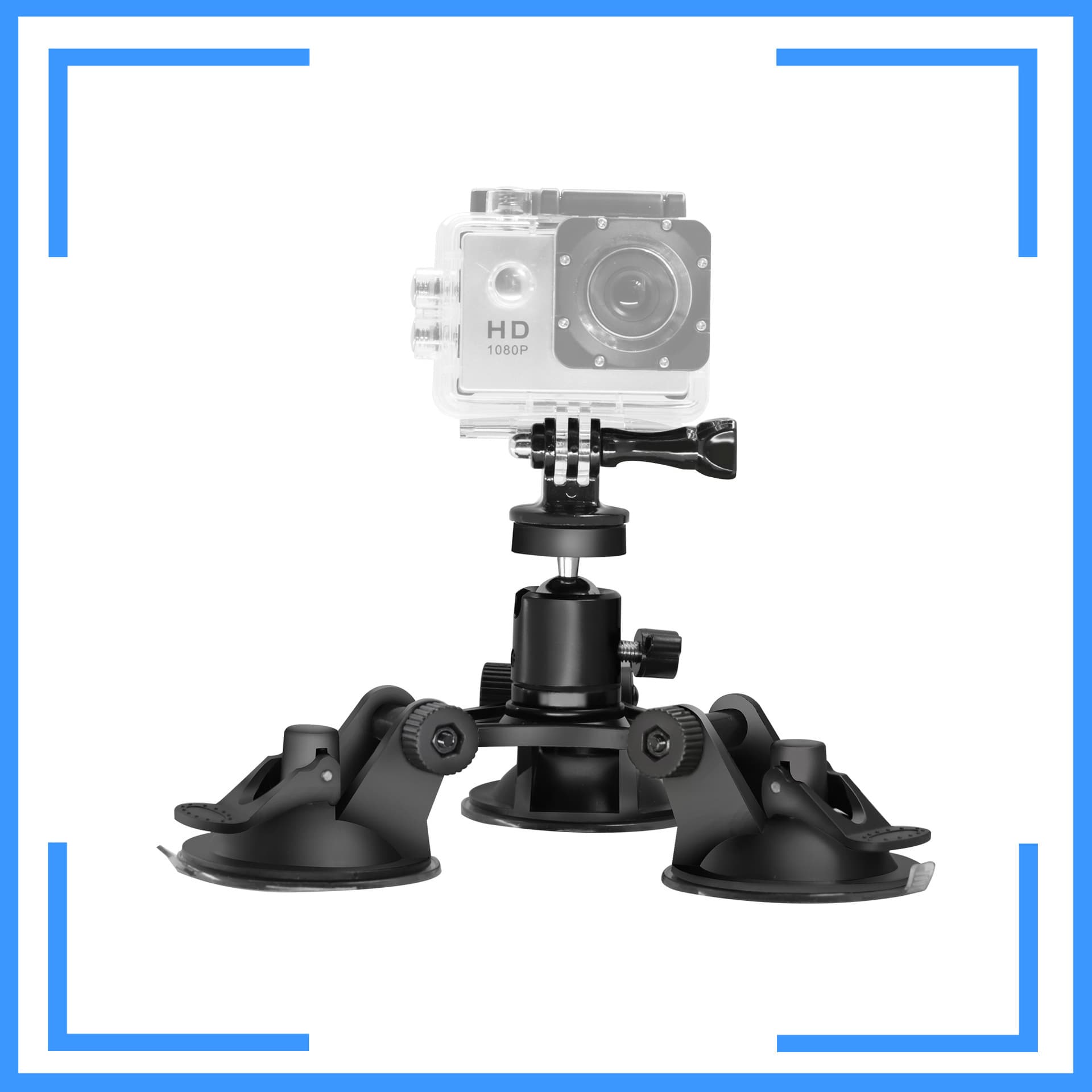 Compatible with GOPRO hero13/7/6/5 low-angle car with gimbal triangle suction cup DJI suction cup