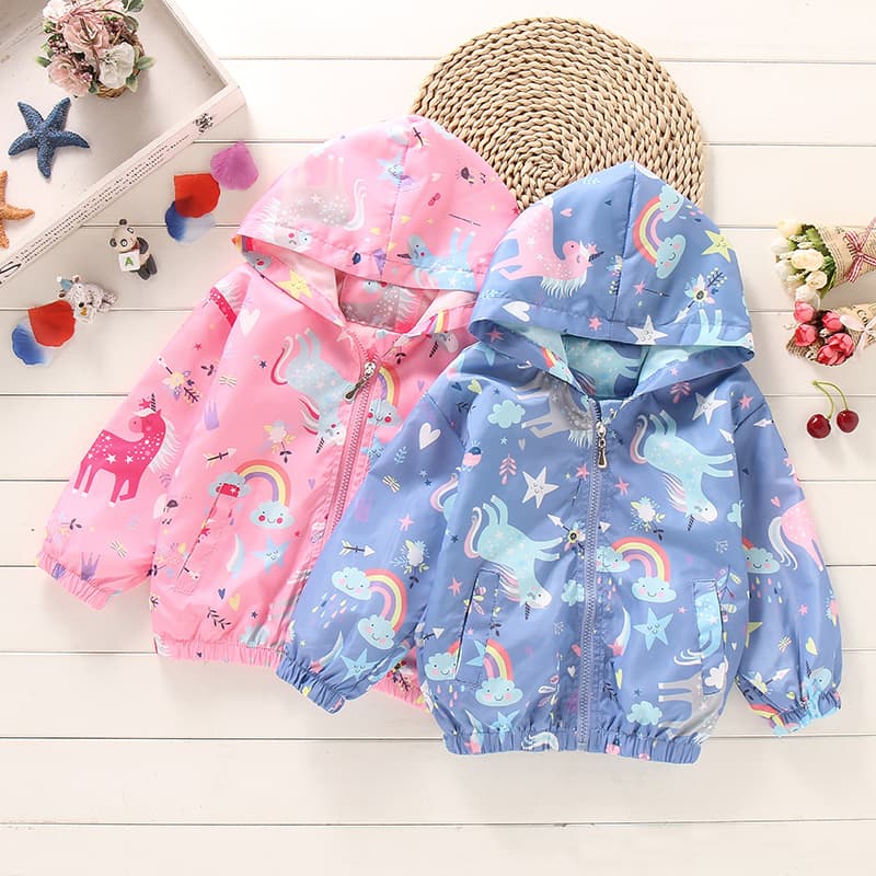 Girls' Cross-Border Jacket, Thin Style for Spring and Autumn, Fashionable Windbreaker, 2026 New Outdoor Jacket, Windproof Coat