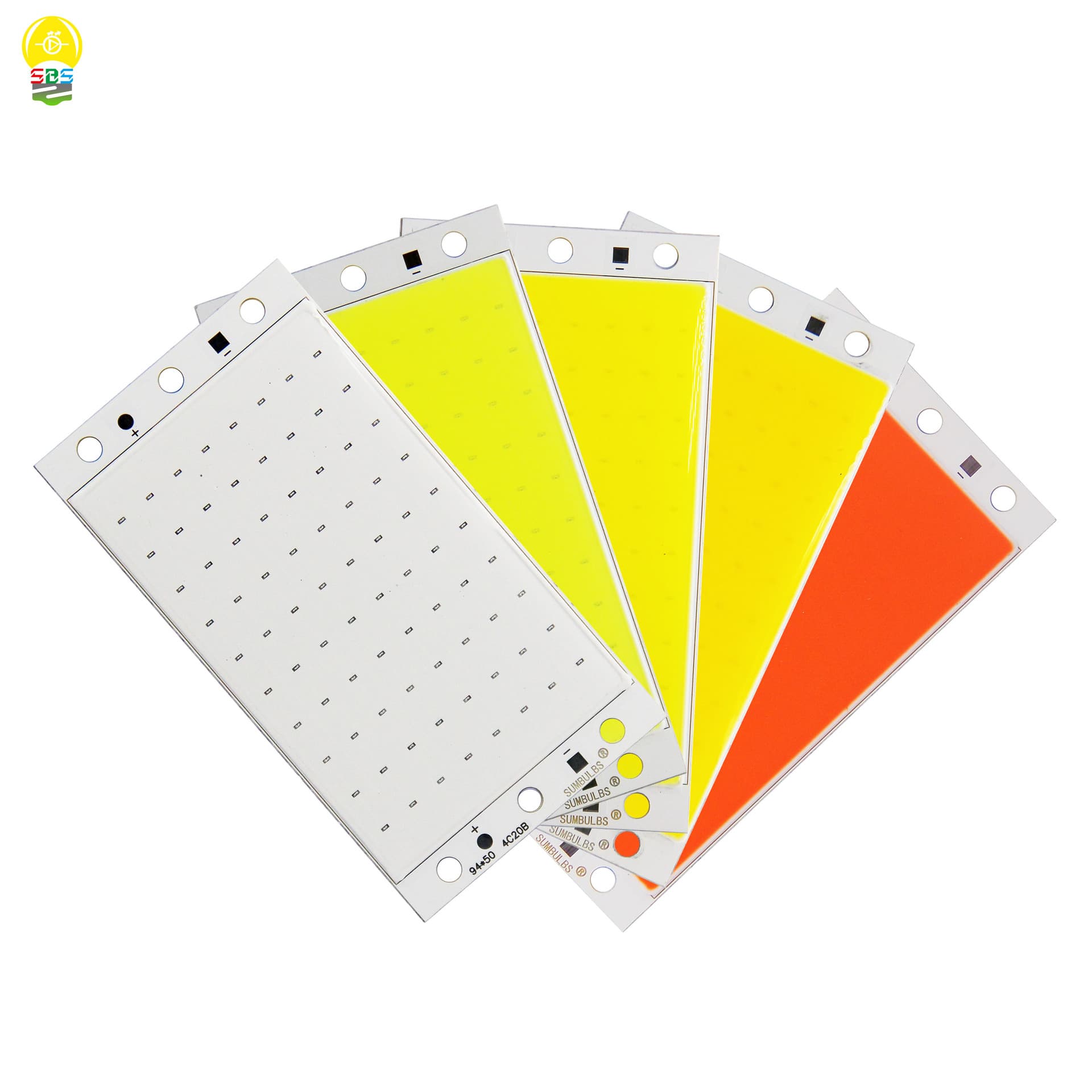 94x50mm Rectangular COB Integrated LED Panel Light 12V-14V 15W High Brightness LED Board