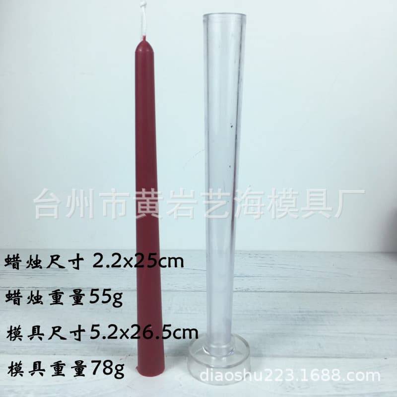 Cone-shaped Taper Candle Mold Large Small Head DIY Handmade Candle Plastic Mold PC Acrylic Making Tool
