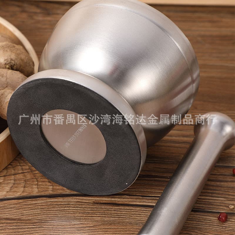 304 Stainless Steel Garlic Press, Home Garlic Masher, Kitchen Gadget