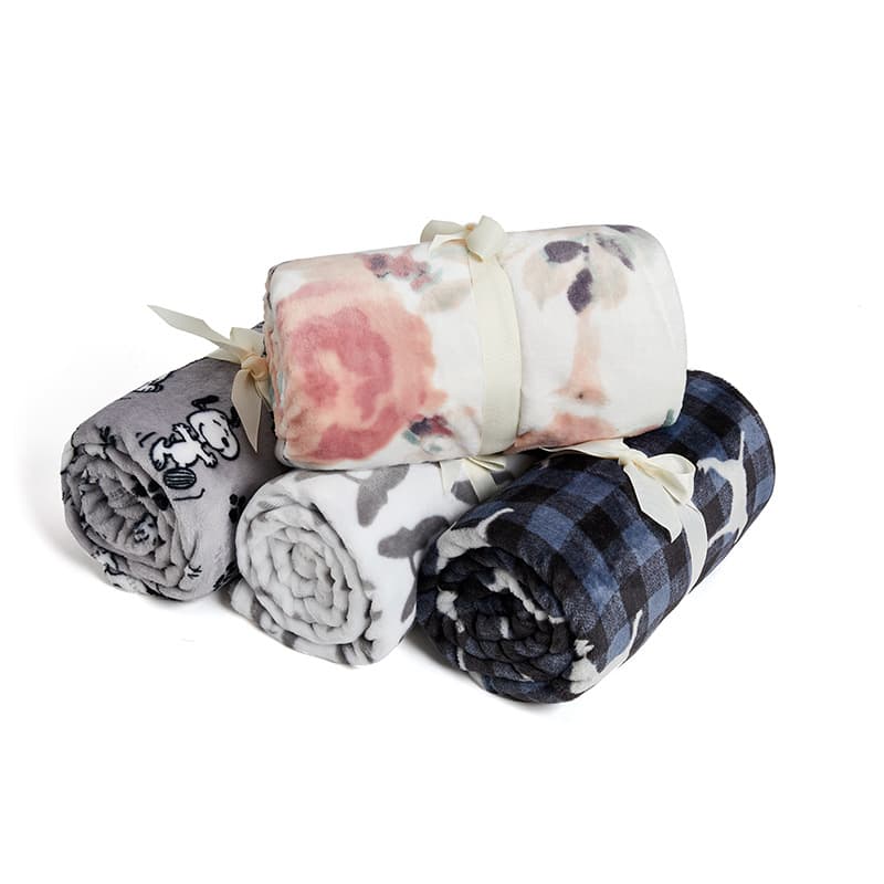 Lively New Printed Flannel Blanket Single Spring and Summer Air Conditioning Throw Blanket Children Baby Sofa Nap Blanket