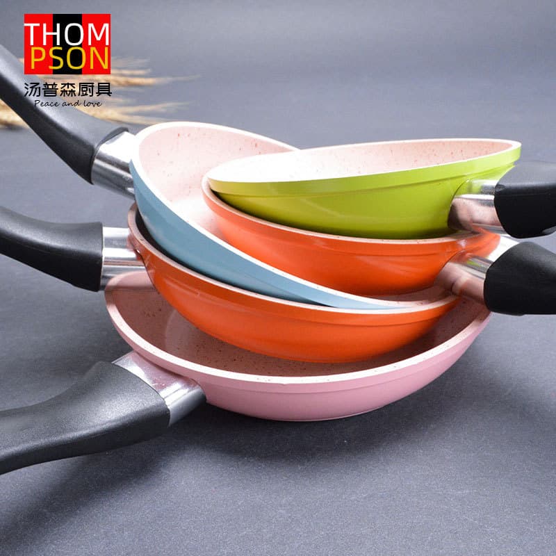 Children's Cookware Export Macaron Color Mini Frying Pan Gift Pot Aluminum Composite Bottom Non-stick Pan Egg Pan