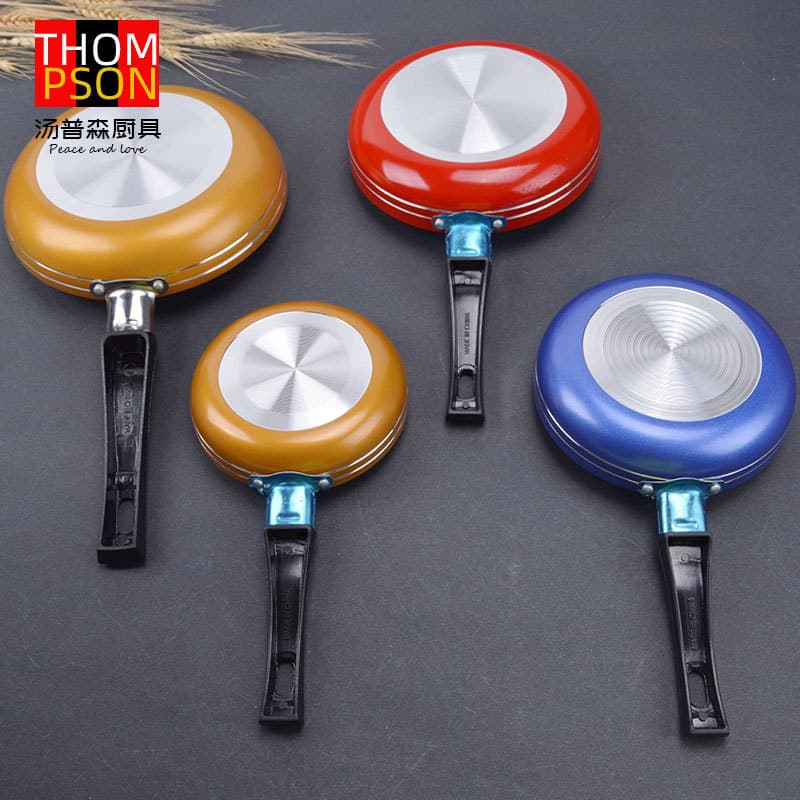 Mini Frying Pan Flat Non-stick LFGB Skillet Small Pan Wholesale Douyin Children's Kitchen Real Toy