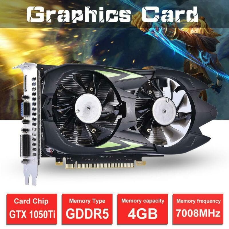 GTX1050Ti Graphics Card 4G DDR5 Desktop Graphics Card Computer Independent HD Gaming Export Graphics Card