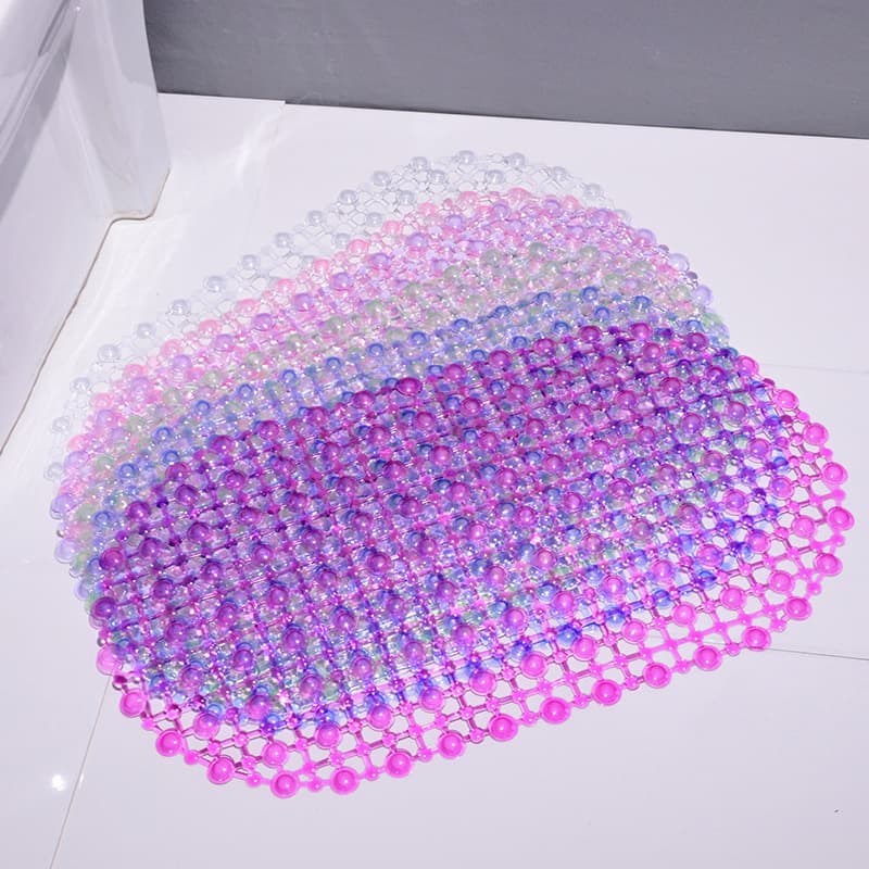 New PVC Bathroom Non-Slip Mat Bath Mat Carpet Bathroom Floor Mat with Suction Cups Anti-Slip Foot Mat Wholesale