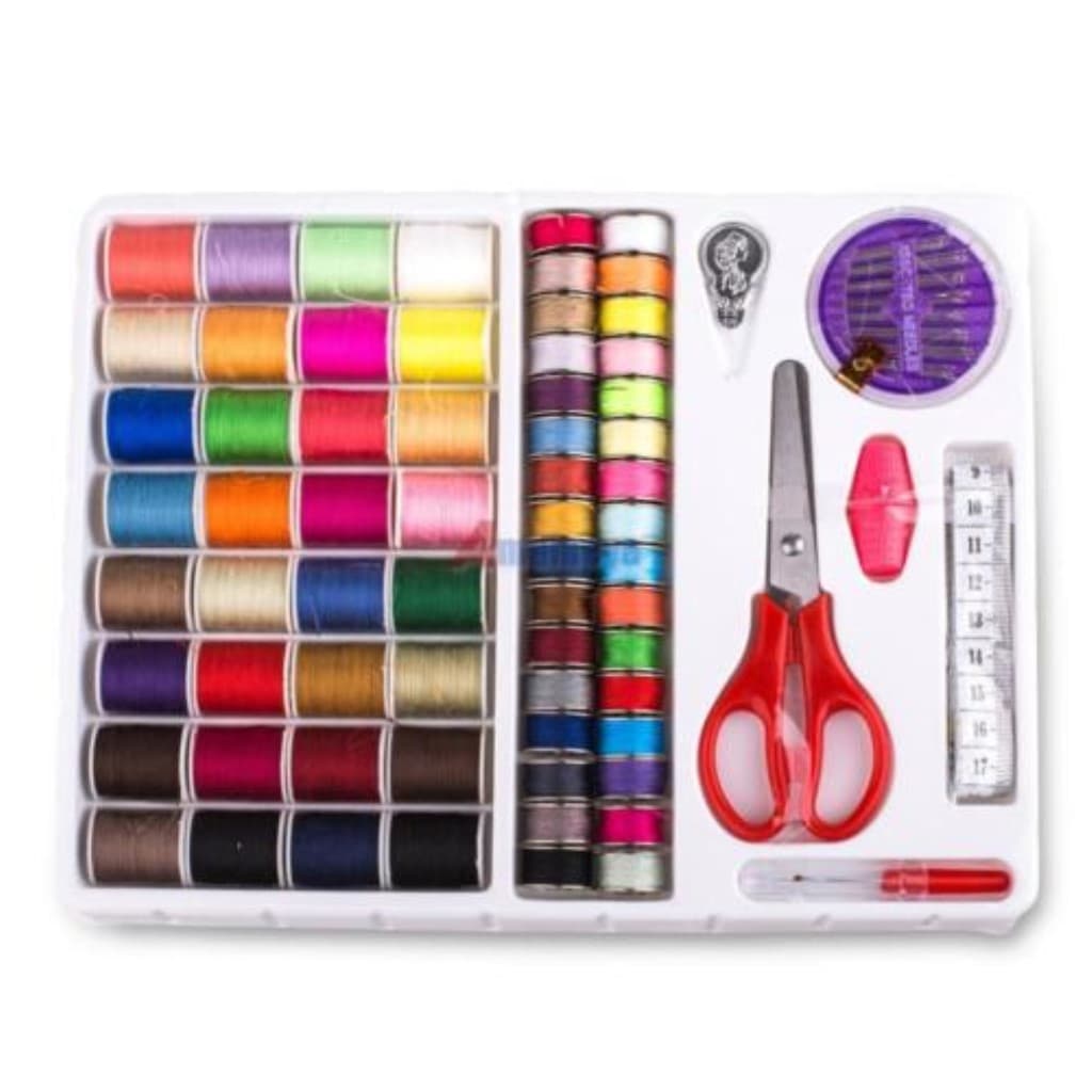Travel Sewing Kit 100pcs Set Home Sewing Machine Top Thread Bobbin Thread Small Electric with Overlock